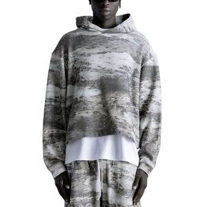 Stampd Mens French Terry Camo Crop Hoodie Sweatshirt XXL Sandland - NWT $238